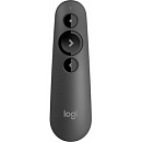 910-005843 Презентер Logitech R500s Graphite черный, Bluetooth + 2.4 GHz, USB-ресивер , 3 программируемых кнопки, лазерная указка (090828)