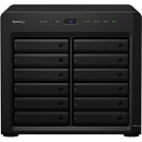Synology QC2,2GhzCPU/2x8Gb(up to 48)/RAID0,1,10,5,6/up to 12hot plug HDDs SATA(3,5' or 2,5') (up to 36 with 2xDX1215)/2xUSB3.0/4GigEth(2x10Gb opt)/iSC