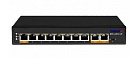 TRASSIR TR-NS1110-120-8POE Коммутатор неуправляемый с 8 PoE портами (10/100 Мбит/с Base-TX PoE port), 2 PoE портами (10/100 Мбит/с (Base-TX))