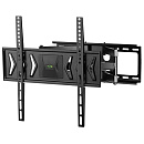 TRESS WM 1044M черный 32"-55" от + 5 до -15 градусов. Поворот 180 градусов. Вылет от стены 68-456 мм. Крепление стандарта VESA 100х100, 100х200, 200х2