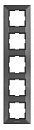 Рамка Panasonic Arkedia Slim WNTF08152DG-RU 5x вертикальный монтаж пластик дымчатый (упак.:1шт)