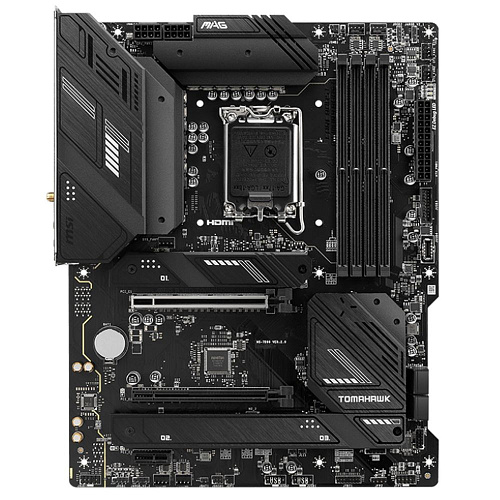 Материнская плата MSI MAG B760 TOMAHAWK WIFI B760, LGA1700, 4*DDR5, 2*PCIEx16, 1*PCIEx1, 3*M.2, 2*TypeC, 4*USB3.2Gen2, 2*USB3.2Gen1, 8*USB2.0, 4*SATA3