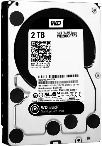 Жесткий диск/ HDD WD SATA3 2Tb Caviar Black 7200 64Mb