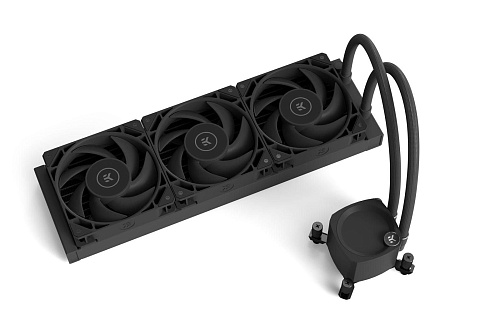 Система охлаждения/ EKWB EK-Nucleus AIO CR360 Dark (360mm, Black, ARGB/ Fans: 3x120mm, 72CFM, 36dBA, 2300RPM/ Pump height 61.6mm, -dBA, 3100RPM, Rad