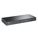 Коммутатор/ Jetstream 16-port gigabit smart switch with 2-gigabit uplink ports EUplug