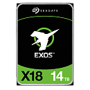 Жесткий диск Seagate Exos X18 HDD 3.5" SATA 14Tb, Exos X18, 7200 rpm, 256Mb buffer, 512e/4kn, CMR, ST14000NM000J, 1 year