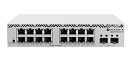 Коммутатор на 16 гигабитных портов и 2 SFP+ CSS318-16G-2S+IN MIKROTIK