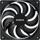 Вентилятор Digma DFAN-120-9 120мм черный 3-pin 4-pin (Molex)Ret