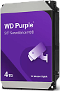 Жесткий диск Western Digital Purple HDD 3.5" SATA 4Tb, IntelliPower, 128MB buffer (DV&NVR), WD44PURZ, 1 year (потертости)