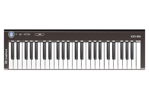 MIDI клавиатура [AX-1973K] Axelvox [KEY49j Black] 4-октавная (49 клавиш) динамическая USB, 3 кнопки, джойстик (Pitch Bend и Modulation), 1 программиру