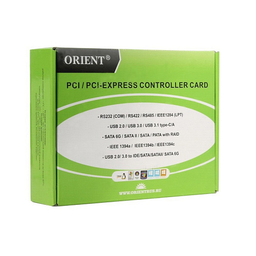 Контроллер ORIENT XWT-PE2SLP, PCI-Ex1 to COM 2-port (WCH CH382) Low Profile , RTL (30256)