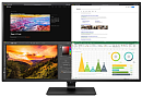 LG 42.5" 43UN700-B IPS LED 4K, 3840x2160, 8ms, 400cd/m2, 1000:1 (Mega DCR), 178°/178°, HDMI*4, DP, USB-Hub, MM, HDR10, 60Hz, Tilt, Black
