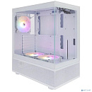 1STPLAYER MIKU Mi7-A White / ATX / 3x120mm LED fans / Mi7-A-WH-2F1R-W-1F1-W