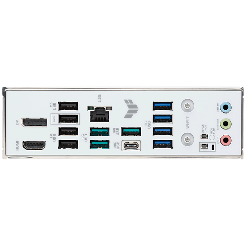 Материнская плата ASUS TUF GAMING B850M-PLUS WIFI7 W AM5 mATX 4xDDR5 PCIEx16 PCIEx1 3xM.2 USB-C DP HDMI 2.5GLAN WiFi 7