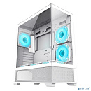 GameMax Корпус Vista AW White без БП (MID-TOWER,Бел.,Зак. стекло, USB3.0, Type-C, 6*120ARGB+cont)