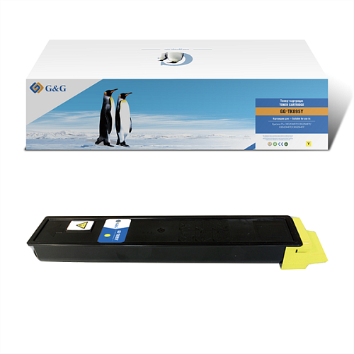 G&G toner cartridge for Kyocera FS-C8020MFP/8025MFP/8520MFP/8525MFP yellow 6 000 pages with chip TK-895Y 1T02K0ANL0 гарантия 36 мес.