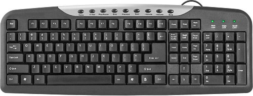 Клавиатура USB HM-830 RU BLACK 45830 DEFENDER