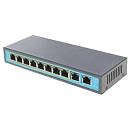 ORIENT SWP-7508POE/2P, PoE коммутатор 8 портов, 8xPoE 100Mbps + 2xUplink 10/100Mbps, Bandwidth 2.0Gbps, PoE-A (1/2+,3/6-), IEEE802.3af/at, до 144Вт, д