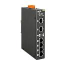 Коммутатор IoT 6 x 10/100 BaseTX (4 x PoE), питание 12 ~ 57 В пост., металлический корпус