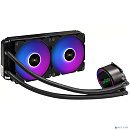 Exegate EX298224RUS Комплект водяного охлаждения ExeGate BlackWater-240V3.PWM.ARGB (3 PIN 5V ADDRESSABLE RGB подсветка, LGA2066/2011/1366/1150/1151/11