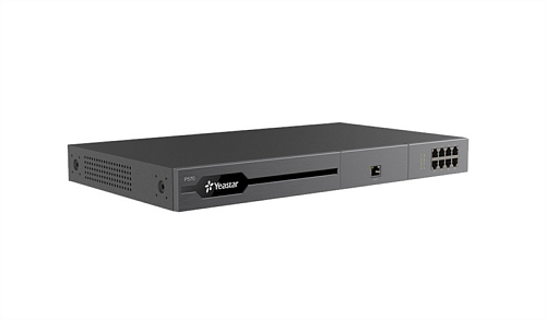 атс yeastar ip-атс на 300 абонентов и 60 одновременных вызовов, позволяет подключать аналоговые линии/телефоны, линии bri/pri и gsm-линии посредством