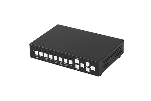 Коммутатор INTREND Презентационный [ITSFM-5x1HCU] 5x1, 4-HDMI, 1-Type C, USB KVM, бесподрывный, с поддержкой многооконного режима