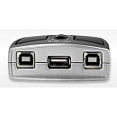 ATEN US221A-A(7) KVM-переключатель, USB, 2> 1 устройства/порта/port, с 1 шнуром A>B Male, (USB 2.0)