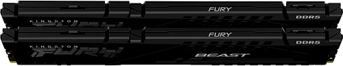 Память оперативная/ Kingston32GB 5200MHz DDR5 CL40 DIMM (Kit of 2) FURY Beast Black