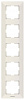 Рамка Panasonic Arkedia WMTF08152BG-RU 5x вертикальный монтаж пластик бежевый (упак.:1шт)