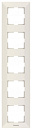Рамка Panasonic Arkedia WMTF08152BG-RU 5x вертикальный монтаж пластик бежевый (упак.:1шт)