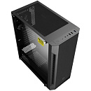 Gamemax Fortress TG ATX case, black, w/o PSU, w/1xUSB3.0+1xUSB2.0, w/2x12cm black silent front fans (GMX-WFBK-BK), w/1x 12cm black silent rear fan (GM