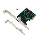 Espada Контроллер PCI-E x4 v3.0 на USB 3.2 Gen2, Type A+ Type C, чип ASM1142, PCIeU11Gen2 (45944)