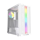 Корпус Powercase CMIEW-F4S Mistral Evo White, Tempered Glass, 1x 120mm PWM ARGB fan + ARGB Strip + 3x 120mm PWM non LED fan, белый, ATX (CMIEW-F4S)