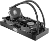 Система охлаждения/ Cooler Master MasterLiquid Lite 240 (200W, 240mm, fans: 2x120mm/66.7CFM/30dBa/2000rpm, 1200/115X/2066/2011-V3/2011/AM5/AM4/AM3