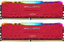Память оперативная Crucial 64GB Kit (32GBx2) DDR4 3200MT/s CL16 Unbuffered DIMM 288 pin Ballistix Red RGB