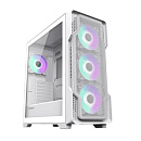 Корпус GameMax SIEGE WH без БП (Midi Tower, ATX,Белый.,Зак. стекло, USB3.0, 4*120мм ARGB)