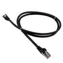 Патч-корд Патч-корд LANMASTER LSZH FTP кат.5e, 0.5 м, черный
