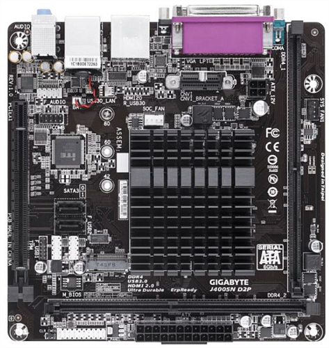 Gigabyte CELERON J4005 MITX J4005N D2P