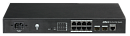 Коммутатор Dahua 8-портовый гигабитный управляемый с PoE, уровень L2Порты: 8 RJ45 10/100/1000Мбит/с (PoE/PoE+), 2 SFP 100/1000Мбит/с (uplink); мощност