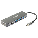 D-Link DUB-2333/A1A Док-станция с разъемом USB Type-C, 3 портами USB 3.0, 1 портом USB Type-C/PD 3.0 и 1 портом HDMI