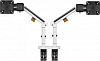 Кронштейн для мониторов Ultramounts UM727W белый 17"-32" макс.9кг крепление к столешнице поворот и наклон