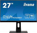 Монитор Iiyama 27" ProLite XUB2792QSC-B1 черный IPS LED 16:9 HDMI M/M глянцевая HAS Piv 350cd 178гр/178гр 2560x1440 75Hz DP 2K USB 7.5кг