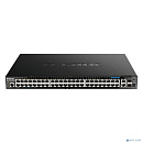 D-Link 	DGS-1520-52MP/A2A Управляемый L3 стекируемый коммутатор с 44 портами 10/100/1000Base-T, 4 портами 100/1000/2.5GBase-T, 2 портами 10GBase-T и 2