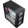 Компьютерный корпус, без блока питания mATX/ Gamemax Aero Mini mATX case, black, w/o PSU, w/1xUSB3.0+1xUSB2.0, w/3x12cm ARGB front fans