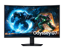 Монитор Samsung 37" Odyssey G7 G75F S37FG756EI Curved (VA 16:9 3840x2160x165Hz 1ms 350cd 3000:1 178/178 1,07B DP; HDMIx2 USB3.2x3 HAS Tilt Swiv VESA B