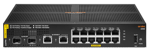 Aruba 6100 12G CL4 2SFP+ 139W Swch