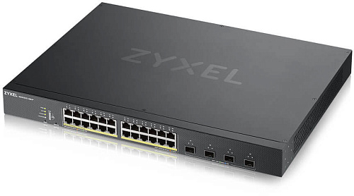 Коммутатор ZYXEL Коммутатор/ XGS1930-28HP Hybrid Smart L2+ switch PoE+ Nebula Flex, 24xGE PoE+, 4xSFP+, budget PoE 375W, Standalone / cloud management