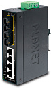 Коммутатор Planet ISW-621TS15 для монтажа в DIN рейку/ IP30 Slim Type 4-Port Industrial Ethernet Switch + 2-Port 100Base-FX(15KM) (-40 - 75 C)