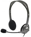 Наушники с микрофоном Logitech H111 серый 2.35м накладные оголовье (981-000594)