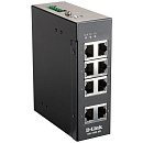 Коммутатор D-Link SMB D-Link DIS-100G-8W/A1A Промышленный неуправляемый с 8 портами 10/100/1000Base-T